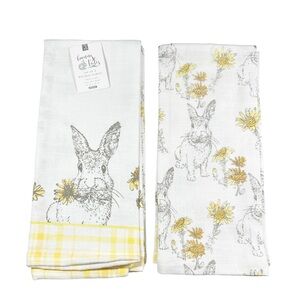 NEW Envogue BUNNY TALES Set/2 Kitchen Towels